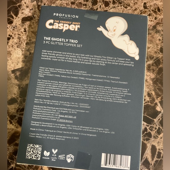 💄Casper The Friendly Ghost Profusion Glitter Lip Topper - Picture 3 of 3